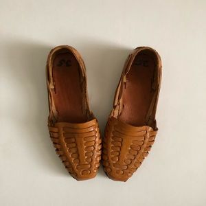 Woven Leather Huarache Shoes